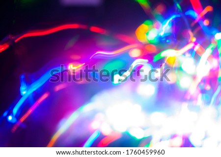 multicolored lights garlands abstract background