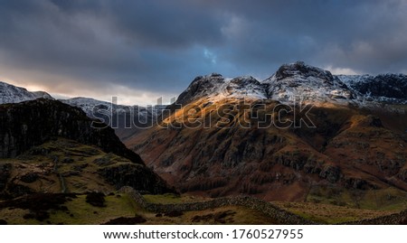 Landscapes of the Lake District summer and winter