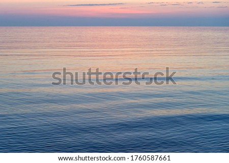 Dawn over the sea on a summer morning.