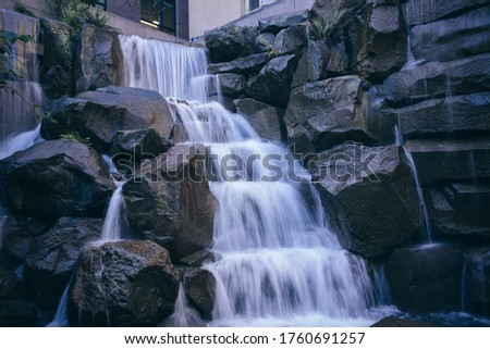 Waterfall in Downtown Seattle, WA