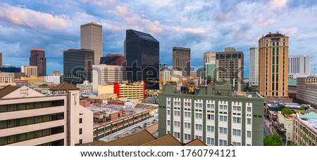 New Orleans, Louisiana, USA central business district skyline.