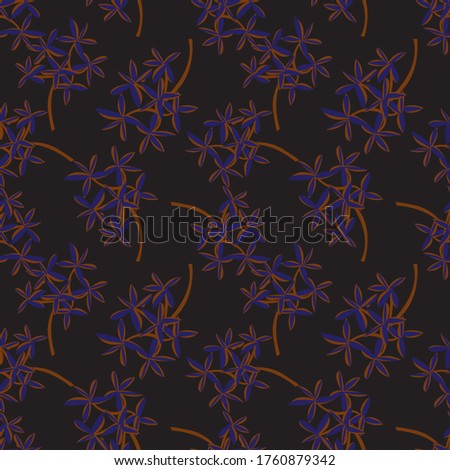 Brown Tropical Leaf botanical seamless pattern background suitable for fashion prints, graphics, backgrounds and crafts