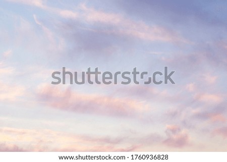 beautiful pastel clouds in pink and blue colours