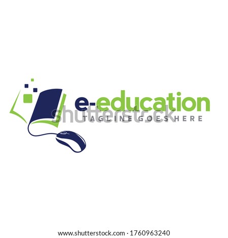 Online School Logo. Learning Logo Design Vector Royalty-Free Stock Photo #1760963240