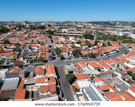 Drone View of Sorocaba City in Sao Paulo