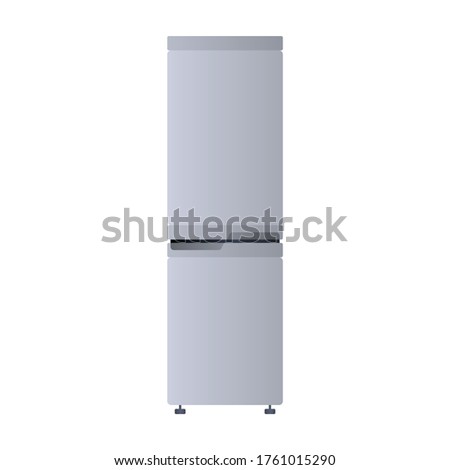 Fridge vector icon.Cartoon vector icon isolated on white background fridge.