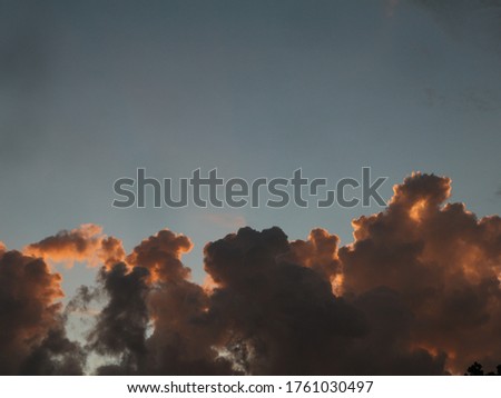 photo of sky and clouds when the sun sets