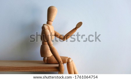 Wooden Human, Human Toy, Activity, Presentation, Copy Space...,