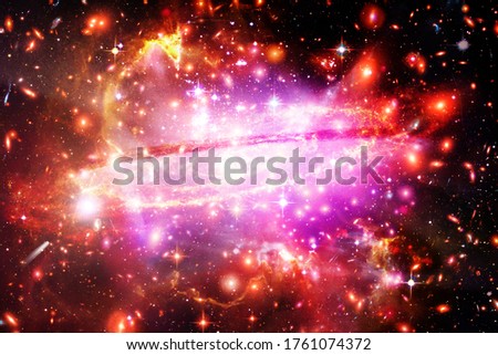 Beautiful universe. Galaxies and stars. The elements of this image furnished by NASA.

