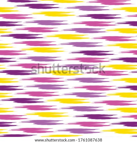 Cute seamless pattern on a white background. Multicolored stripes in different sizes. Fashion kids print