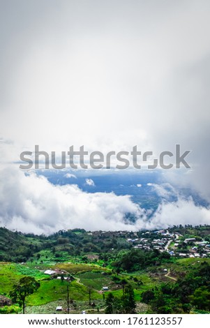 Colorful picture of moutain scenery of Phu thap boek and small v