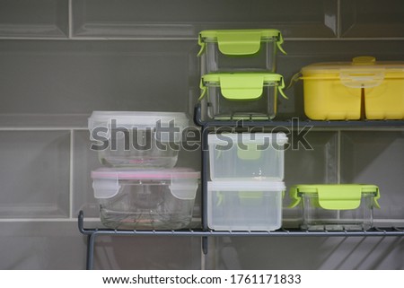 airtight container in the kitchen Royalty-Free Stock Photo #1761171833
