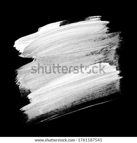 White brush stroke paint over black background. Perfect design for headline and sale banner.