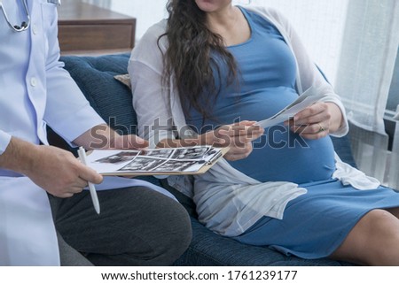 Pregnant women, check their pregnancy with the doctor and the doctor, look at the scanned images, see the X-ray whether the child in the womb is female or male at the hospital.
