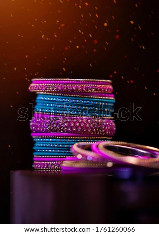 Attractive Indian Bangles with Purple Color  
