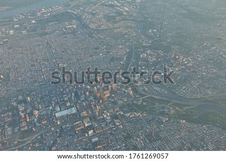 Aerial view of downtown Philadelphia, Pennsylvania, United States