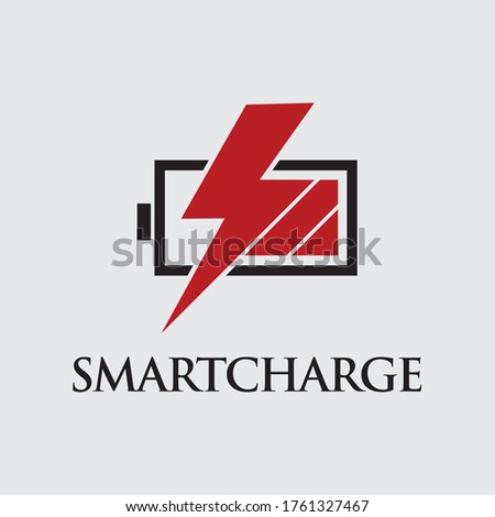 smart charge vector logo for business