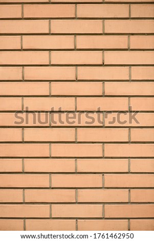 New and Clean Red Brick Wall. High resolution photo. Full depth of field (DOF).
