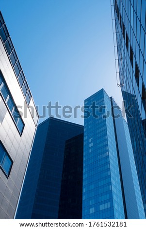 Modern skyscrapers in the city of Tallinn, Estonia.