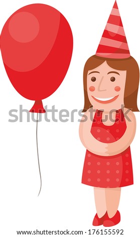 girl and balloon
