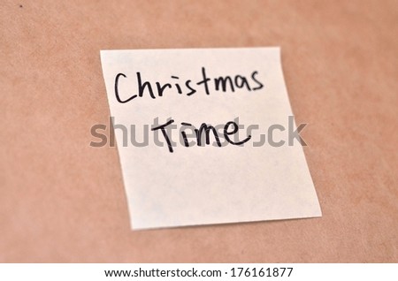 Business Wording on the sticky paper texture background