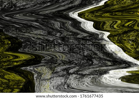 
The yellow-black image is the same as the liquid flow.