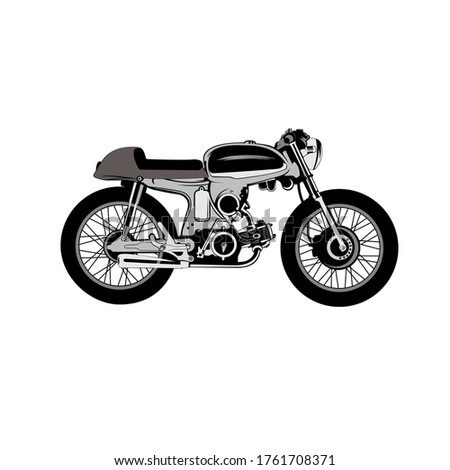 design vintage motorcycles vector art