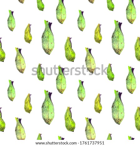 Watercolor leaves. Modern design, design backgrounds, wallpapers, packaging, wrapping paper, covers, posters.