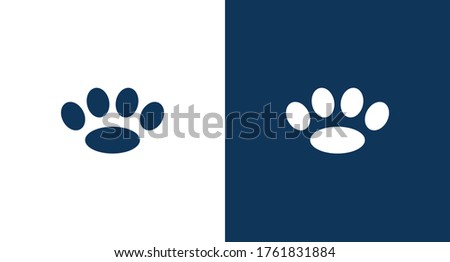 Paw icon illustration isolated vector sign symbol