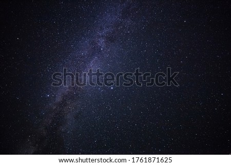 Colorful space shot showing the universe milky way galaxy with stars and space dust. long exposure.