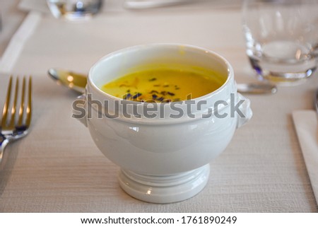 Picture of corn soup, Switzerland
