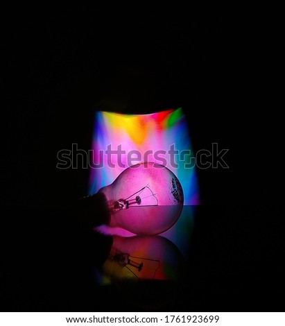 the lamp with abstract background light