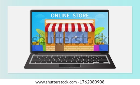 Shopping Online on Website Vector Concept Marketing and Digital marketing