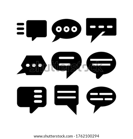 message icon or logo isolated sign symbol vector illustration - Collection of high quality black style vector icons
