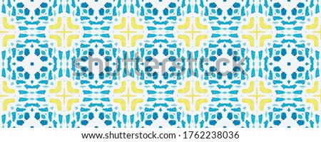 Mosaic Tiles Watercolor. Multicolored Modern. White Flower Tiles. Watercolor Italian Pattern. Bright Ethnic Brush. Bright Tiling Persian. Ethnic Ornament.