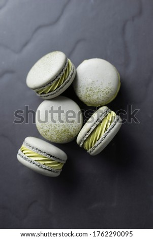 This is a picture of food styling using macaron.
