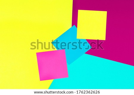 Colored paper in geometric. Bright color paper texture background. Trend colors, geometric paper background. Colorful of soft paper background.