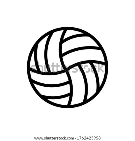 volleyball flat icon vector design 