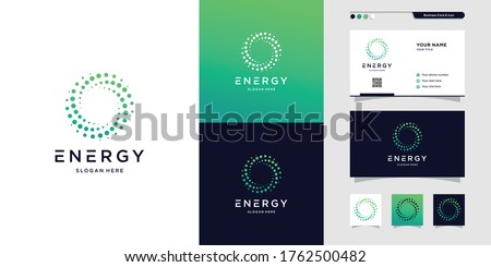 Modern energy logo and business card design. solution, positive, modern, energy, icon, Premium Vector Royalty-Free Stock Photo #1762500482