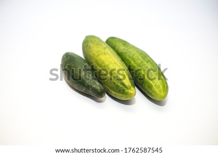 Cucumbers are fresh and healthy