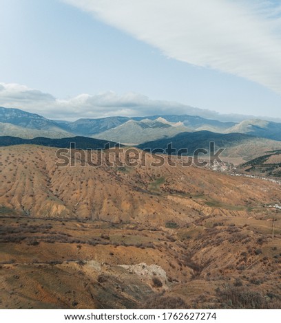 The beautiful mountains in Crimea