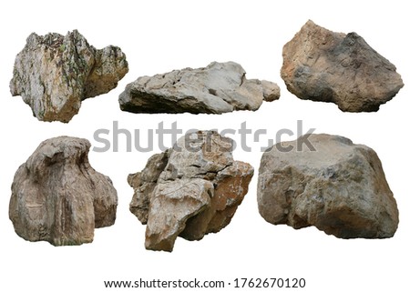 rock isolated on white background	 Royalty-Free Stock Photo #1762670120