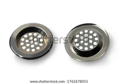Cover sewer on a white background,with clipping path