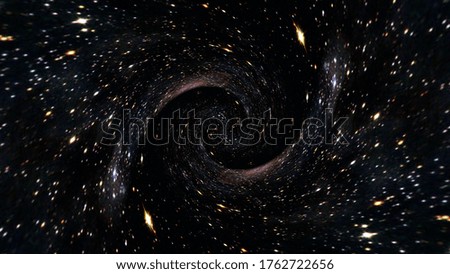 black hole, planets and galaxy, science fiction wallpaper. Beauty of deep space. Billions of galaxy in the universe Cosmic art background