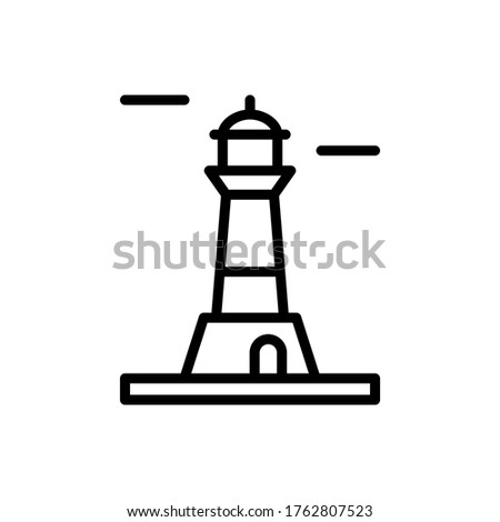 Architecture and city, lighthouse icon. Simple line, outline vector elements of pharos icons for ui and ux, website or mobile application