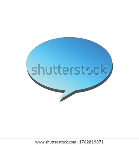 blue comic tag.flat vector graphic in white background