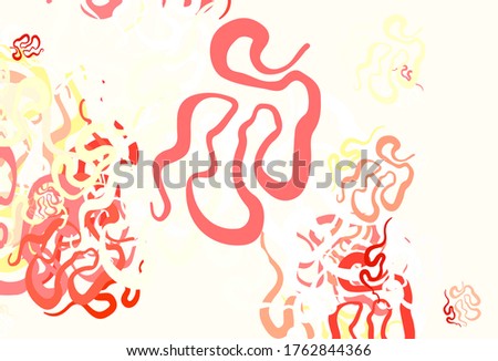 Light Orange vector template with chaotic shapes. Colorful chaotic forms with gradient in modern style. Best smart design for your business.