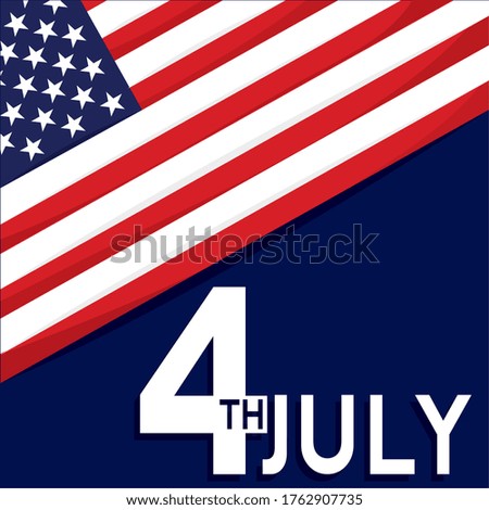 Independence day of United States. Independence day poster - Vector