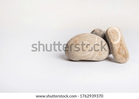 stones (zen) isolated on white background