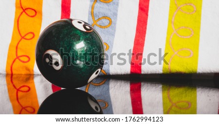 Close-up of a Chinese yin yang balls, 
harmony of the world and the universe, Qigong balls with yin yang symbol